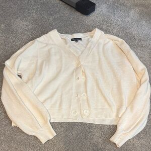 Elegant Off-White Cardigan by Love Ellie